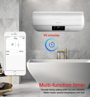 Interrupteur intelligent Wi-Fi TYSH standard UE pour chaudière, panneau en verre trempé, courant max. 10A, compatible Google Alexa pour la maison intelligente Alexa