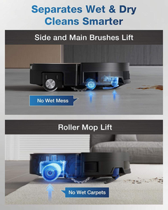 New <span class=keywords><strong>Ecovacs</strong></span> X11 lốc xoáy tất cả các mục đích cơ sở trạm quét Robot quét, lau, rửa, và khô tự động làm sạch Trống máy giặt sàn - Product Image 6