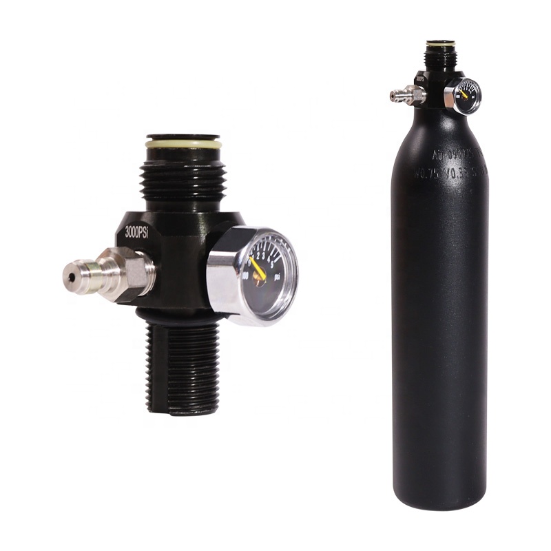 Мини-вход 3000PSI выход 800psi Пейнтбольный Pcp пистолет Co2 ЦИЛИНДР Воздушный бак Регулятор давления газа