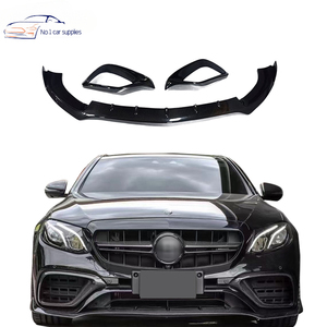Labio frontal para Benz <span class=keywords><strong>Clase</strong></span> E W213 actualización E63 <span class=keywords><strong>AMG</strong></span> kit de carrocerí<span class=keywords><strong>a</strong></span> frontal BBRS E ventilación de aire fibra de carbono - Product Image 1