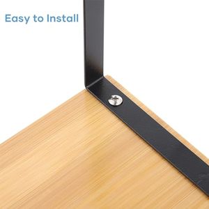 Ensemble de 4 étagères de rangement pour armoire <span class=keywords><strong>en</strong></span> bois naturel, écologiques et de qualité alimentaire, <span class=keywords><strong>en</strong></span> bambou naturel pour comptoir de cuisine - Product Image 6