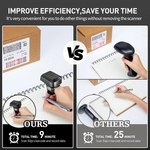 Eyoyo เครื่องอ่านโค้ด <span class=keywords><strong>QR</strong></span> แบบไร้สายบลูทูธสำหรับแท็บเล็ต, เครื่องสแกนบาร์โค้ดไร้สาย1D ขนาดเล็กอุปกรณ์บลูทูธสำหรับแท็บเล็ต <span class=keywords><strong>iPhone</strong></span> Android IOS - Product Image 4