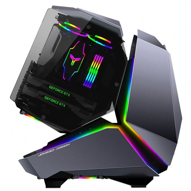 New Mid Tower MOD5 GREY ATX Computer Case for Gaming in Stock