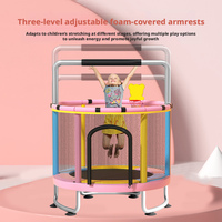 Filet de protection durable et sûr pour trampoline souple, petit modèle, pour exercices aérobiques pour enfants, cadeaux d'anniversaire pour garçons, intérieur/extérieur