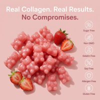 Gummies de Collagène Sans Sucre pour la Santé de la Peau, des Cheveux et des Ongles, Anti-Âge, Formule Personnalisée, Vente en Gros