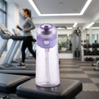 Bouteille isotherme anti-fuite de qualité alimentaire avec couvercle à ouverture rapide pour boire directement, compatible lave-vaisselle, idéale pour le camping et la randonnée