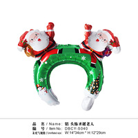 Nouveau serre-tête en aluminium en forme d'alien de Noël pour usage intérieur, décoration de fête, promotion au sol avec lecture de code QR