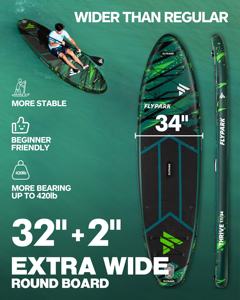 Planche à pagaie <span class=keywords><strong>gonflable</strong></span> de voyage en famille en gros Touring SUP Yoga pêche planche à pagaie élargie 11 'x 34 "x 6'' planche à pagaie debout - Product Image 4