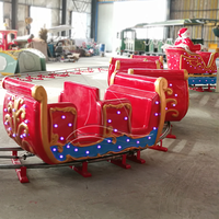Offre Spéciale Noël Enfants Amusement Petit Train Électrique Village De Vacances Centre Commercial Mini Père Noël Train pour Enfants