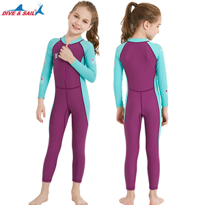 Traje de BANO Para ninos cremallera rash GUARD Una piezza nropa de Playa buceo Surf traje de BANO - Product Image 6