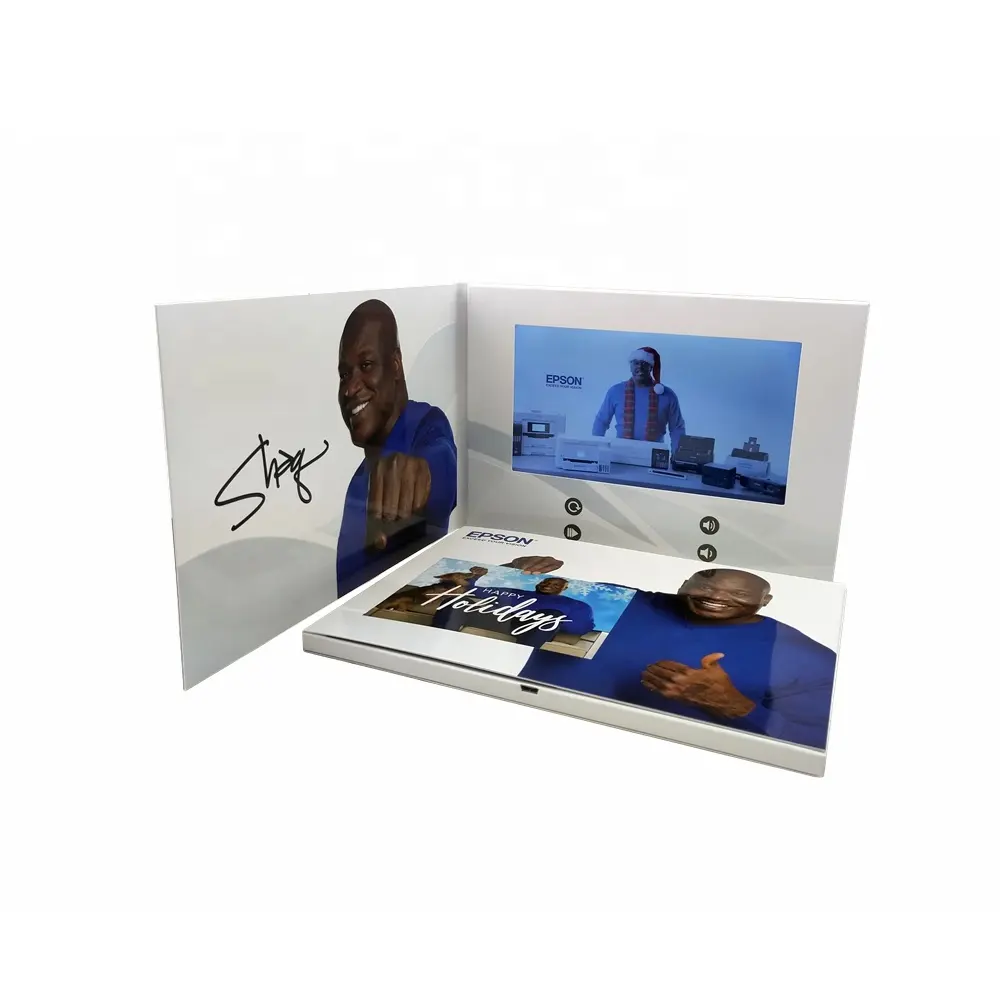 Deliver Personalized Messages By Lcd Video Greeting Card Video Mailer 7.0 Inch Video Brochure