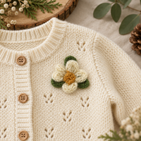 Applique florale au crochet de 5 cm, patch marguerite vintage en fil pour vêtements d'enfants, sacs, accessoires pour cheveux, garniture décorative pour couture DIY
