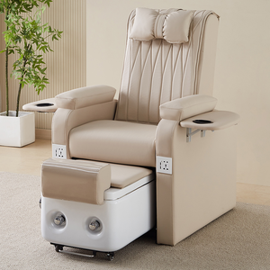 Moderner Luxus einfacher rosa Pediküre Stuhl mit <span class=keywords><strong>Massage</strong></span> & elektrischem Fußbad verstellbare Spa Salon Möbel für Spa - Product Image 4