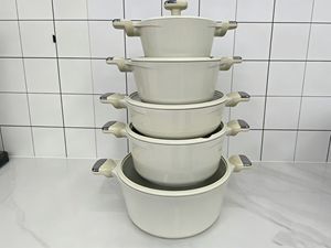 Ensemble de 10 ustensiles de cuisine en aluminium forgé antiadhésif pour hôtels et restaurants, marmite de 32 cm, fabrication chinoise, outils de cuisine - Product Image 2