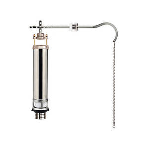 Valve de chasse d'eau avec fixation latérale, longueur 36 cm, en acier inoxydable, pour réservoir de toilettes - Product Image 1
