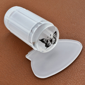 Nouveau <span class=keywords><strong>tampon</strong></span> à ongles en <span class=keywords><strong>silicone</strong></span> <span class=keywords><strong>transparent</strong></span> avec manche violet, design entièrement <span class=keywords><strong>transparent</strong></span> pour <span class=keywords><strong>nail</strong></span> <span class=keywords><strong>art</strong></span> - Product Image 2