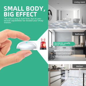 Anka 2025 không dây liên kết phát hiện rò rỉ nước báo động lũ Pin hoạt động nhà Hệ thống an ninh 25-30m phạm vi phát hiện - Product Image 6