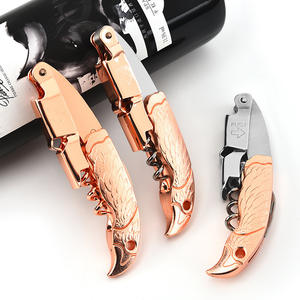 Rose Gold Plated Wine Opener Stainless Steel Multifunctional Foldable Corkscrew With <b>Shrimp</b> Head Handle For Beer And Wine - Product Image 4