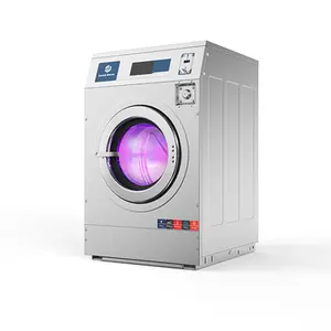 Commercial Laundry 1.85kw Motor 12kw Electric Heating Multiple languages Fast Spin Washer Extractor for hotel landromat