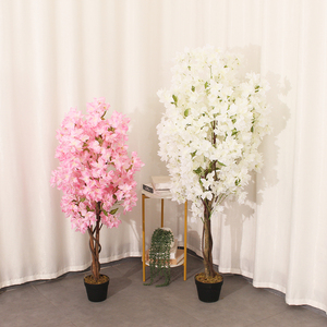 Árbol de Sakura Artificial con Mariposas, Directo de Fábrica, Árbol de Sakura Blanco con Mariposas para Decoración de Mesa de Fiesta y Bodas - Product Image 2