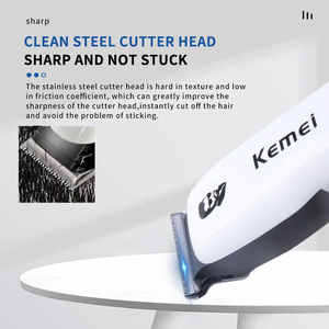 Cortadora de Pelo Inalámbrica con Pantalla LED Eléctrica Km-Pg232, Recargable, Profesional para <span class=keywords><strong>Hombre</strong></span>, la Mejor Recortadora Inalámbrica - Product Image 6