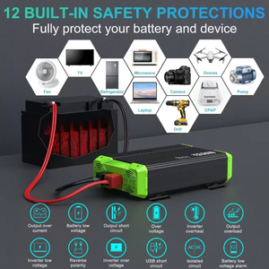 Ringteam 2500W 3KW 3.5KW <span class=keywords><strong>Convertisseur</strong></span> à onde sinusoïdale pure pour usage domestique 60A <span class=keywords><strong>Courant</strong></span> <span class=keywords><strong>de</strong></span> sortie AC 220V <span class=keywords><strong>230V</strong></span> 240V DC <span class=keywords><strong>12V</strong></span> 24V 48V 60Hz - Product Image 6