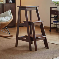 Chaise de bar en bois massif, tabouret en bois pour la maison, pouf, repose-pieds pour le salon, chaise d'escalier