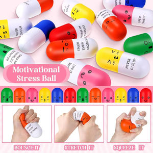 كرة الضغط على الدماغ من الفوم الصناعي المخصص للبيع بالجملة ، لعبة تخفيف الضغط ، كرة الضغط المطبوعة - Product Image 2