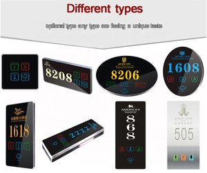 Placa <span class=keywords><strong>de</strong></span> Señalización <span class=keywords><strong>para</strong></span> Puerta <span class=keywords><strong>de</strong></span> Hotel D02-SF con Marco, Número <span class=keywords><strong>de</strong></span> Habitación Inteligente - Product Image 4