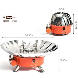 Réchaud à gaz portable pliable Lotus pour le camping en plein air, brûleur tactique résistant au vent pour sac à dos - Product Image 4