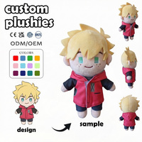 Fabricant de jouets en peluche personnalisés, poupée miniature souriante moelleuse aux longs cheveux, personnalisation d'entreprise, ours en peluche personnalisé