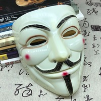 Masque Halloween 9 Kind Masquerade Masque en plastique Effrayant Grimace V Vendetta Masque Full Face