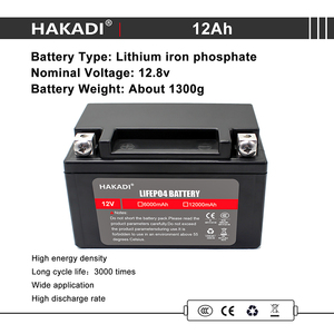 充電式ディープサイクル12V12AhLifepo4バッテリーパックボートフィッシング電動工具用BMS内蔵ソーラーリチウム電池 - Product Image 2
