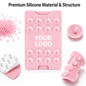 Soporte Adhesivo de Silicona con Logotipo Personalizado para Teléfono, Soporte Manos Libres para Espejo, Ducha, Gimnasio, Regalo Promocional - Product Image 4