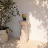 Table basse moderne de luxe durable avec ciment magnésique pour salon et mobilier d'hôtel