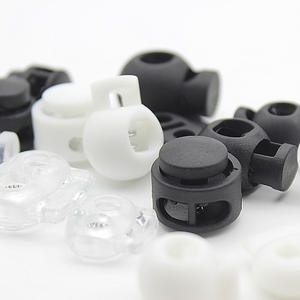 Vente en gros de bouchon de cordon en plastique ABS à simple et double trou pour sac chapeau vêtements - Product Image 5