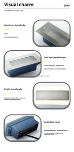 Lumière d'escalier en aluminium LED, applique murale encastrée, indice de protection IP62, 3W/5W, lumière électrique résidentielle pour extérieur, chemin de jardin - Product Image 3