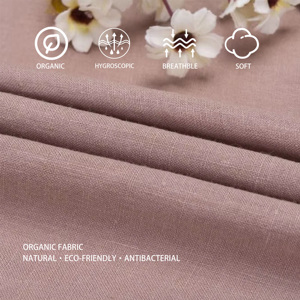 Tissu en <span class=keywords><strong>lin</strong></span> pur 100% biologique lavé à la pierre, 167 g/m², 135 cm, style vintage personnalisable, directement <span class=keywords><strong>de</strong></span> l'usine, pour vêtements - Product Image 2