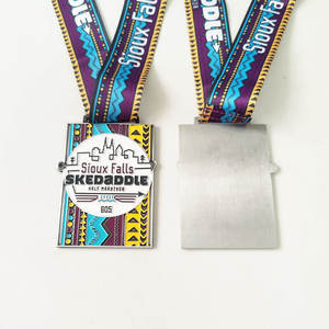 Médaille de sport personnalisée en 3D, à découper, pour marathon, course à pied, ville, à concevoir soi-même par <span class=keywords><strong>le</strong></span> fabricant - Product Image 6