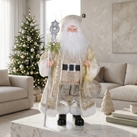 Champagner-Goldene Königliche Weihnachtsmann-Figur als Tischdekoration für Weihnachten Neu