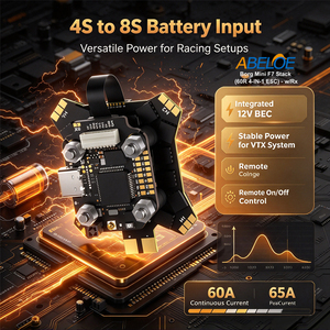 iFlight Borg Mini F7 Stack (60R 4-IN-1 ESC)-Built-in STM32F722RET MCU & ICM42688 Gyro ELRS 2.4G Rx Private Mold RC Racing Parts - Product Image 6