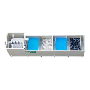 QihangRAS ガーデン池フィルター 養殖魚ファーム用ろ過システム バイオろ過 50m3/H 鯉の池用コンビロータリードラムフィルター - Product Image 1