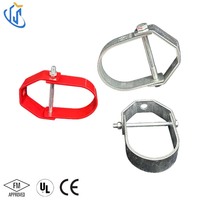 Support de tuyau à amortissement des vibrations UTTERLY UTT30 avec caoutchouc pour systèmes d'incendie et de plomberie, anti-corrosion