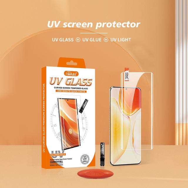 In Stock UV 3D Curved Tempered Glass Liquid Full Screen UV Glass Screen Protector for REALME 15/15 Pro