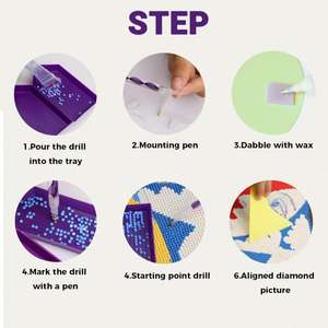 L-131 5D diamant Art <span class=keywords><strong>peinture</strong></span> par numéros Kits, <span class=keywords><strong>peinture</strong></span> avec diamants Art bricolage perceuse complète, cristal artisanat point de croix broderie - Product Image 5