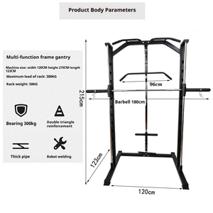 Trang chủ phòng tập thể dục thiết bị tập thể dục đa chức năng Squat Điện Giá lồng với Lat kéo xuống Lan và bom mìn - Product Image 2