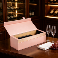 Scatola di Carta Personalizzata di Lusso per Confezioni di Vino, Scatola Regalo Magnetica per Bottiglie di Champagne e Whisky per Branding