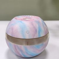 Humidificateur d'ambiance créatif et coloré à brume fraîche, alimenté par USB, pour voiture, maison, extérieur, avec grain de bois, aromathérapie, vente en gros