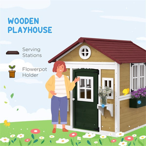 DB Kids Modern Waterproof Playhouse Maison de jeu extérieure pour enfants - Product Image 3