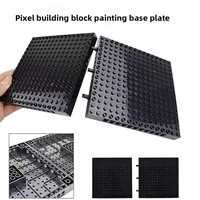 Compatible avec la plaque de construction 65803 16x16, lot de 40, plaque de fond épaisse, accessoires, base de scène à construire librement avec briques perforées